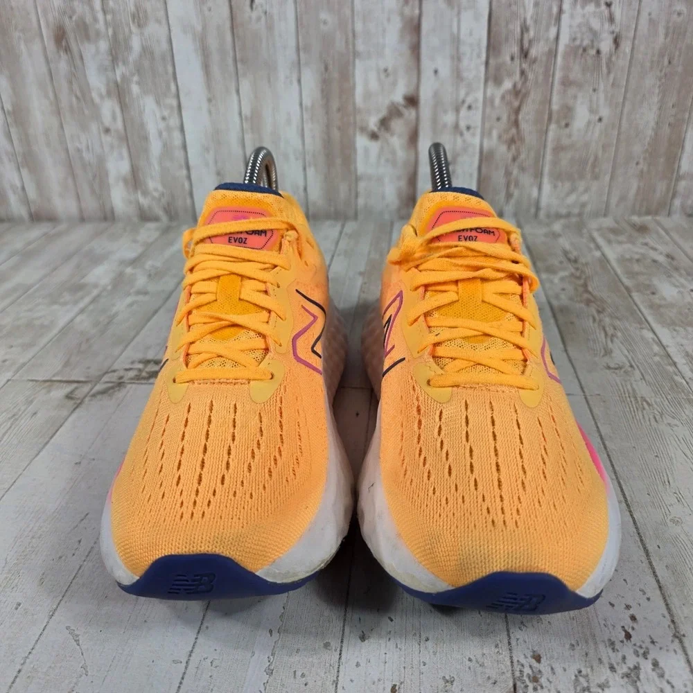 New Balance Fresh Foam Evoz v2 Womens Orange Pink Running Shoes WEVOZLO2 Size 7